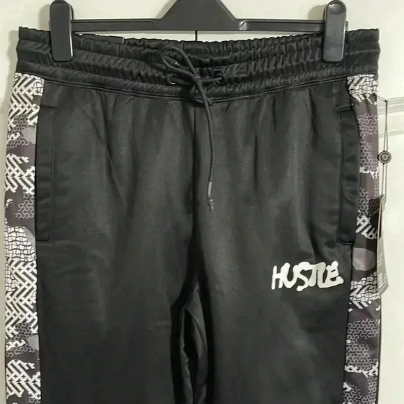 Encrypted Drawstring Fleece Joggers - Picture 5 of 12